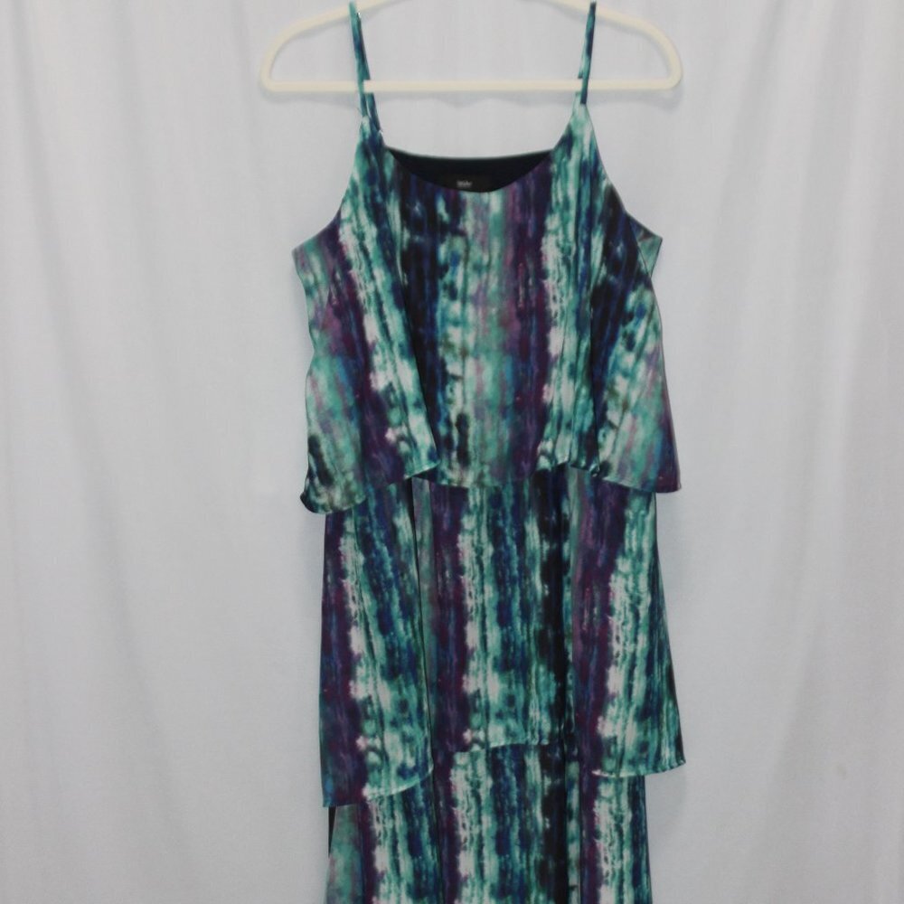 Mossimo Three Tier Strappy Fully Lined Maxi Dress - Picture 9 of 16